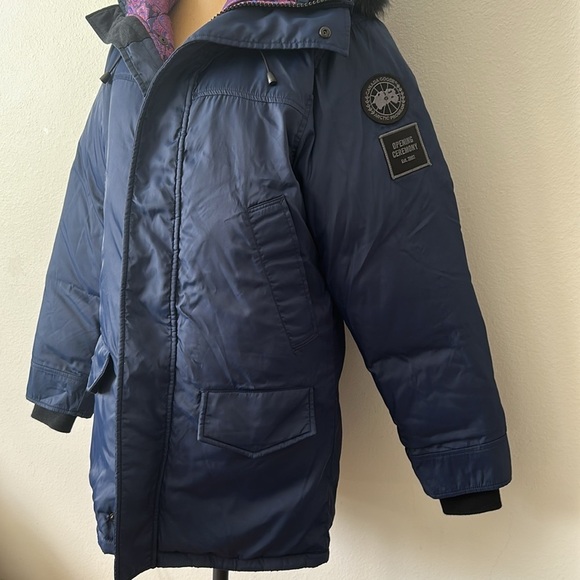 Canada Goose x Opening Ceremony XS men’s would fit women’s M Langford Parka Navy - Picture 5 of 16